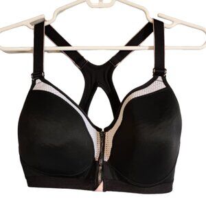 EUC Maidenform Front Zip High Impact Sports Bra